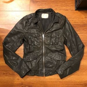 040 Brown Leather Jacket